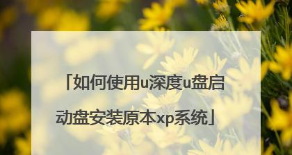 使用U盘制作XP系统安装教程（简单易懂的步骤，轻松安装XP系统）